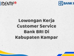 Lowongan Kerja Customer Service Bank BRI Di Kabupaten Kampar Tahun 2025