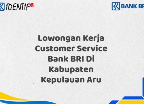 Lowongan Kerja Customer Service Bank BRI Di Kabupaten Kepulauan Aru Tahun 2025 (Apply Now)