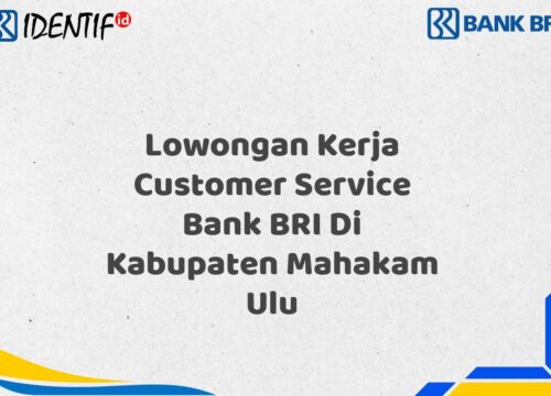 Lowongan Kerja Customer Service Bank BRI Di Kabupaten Mahakam Ulu Tahun 2025 (Buruan Daftar Sekarang)