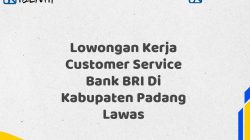 Lowongan Kerja Customer Service Bank BRI Di Kabupaten Padang Lawas Tahun 2025