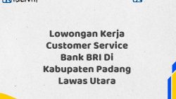 Lowongan Kerja Customer Service Bank BRI Di Kabupaten Padang Lawas Utara Tahun 2025 (Resmi)
