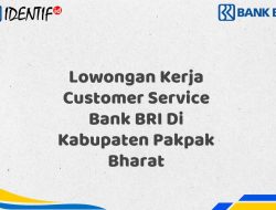 Lowongan Kerja Customer Service Bank BRI Di Kabupaten Pakpak Bharat Tahun 2025 (Resmi)