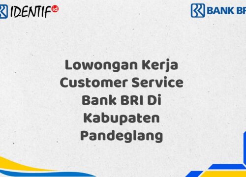 Lowongan Kerja Customer Service Bank BRI Di Kabupaten Pandeglang Tahun 2025 (Resmi)