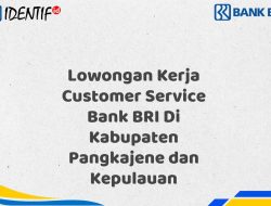 Lowongan Kerja Customer Service Bank BRI Di Kabupaten Pangkajene dan Kepulauan Tahun 2025 (Buruan Daftar Sekarang)