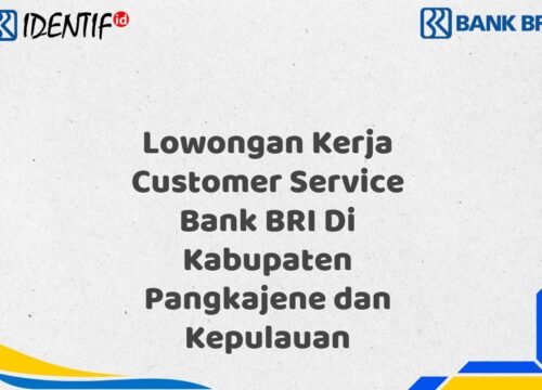 Lowongan Kerja Customer Service Bank BRI Di Kabupaten Pangkajene dan Kepulauan Tahun 2025 (Buruan Daftar Sekarang)