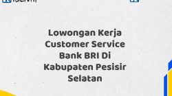 Lowongan Kerja Customer Service Bank BRI Di Kabupaten Pesisir Selatan Tahun 2025 (Daftar Sekarang)