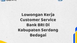 Lowongan Kerja Customer Service Bank BRI Di Kabupaten Serdang Bedagai Tahun 2025 (Buruan Daftar Sekarang)
