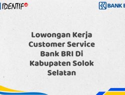Lowongan Kerja Customer Service Bank BRI Di Kabupaten Solok Selatan Tahun 2025