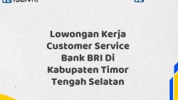 Lowongan Kerja Customer Service Bank BRI Di Kabupaten Timor Tengah Selatan