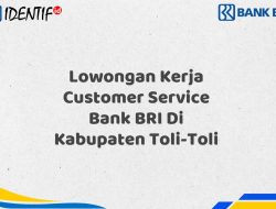 Lowongan Kerja Customer Service Bank BRI Di Kabupaten Toli-Toli Tahun 2025 (Resmi)