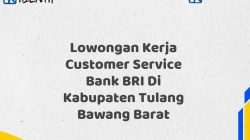 Lowongan Kerja Customer Service Bank BRI Di Kabupaten Tulang Bawang Barat