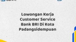 Lowongan Kerja Customer Service Bank BRI Di Kota Padangsidempuan Tahun 2025 (Ayo Daftar Sekarang)