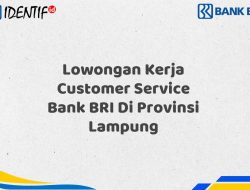 Lowongan Kerja Customer Service Bank BRI Di Provinsi Lampung Tahun 2025 (Buruan Daftar Sekarang)