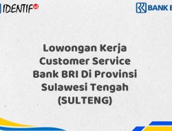 Lowongan Kerja Customer Service Bank BRI Di Provinsi Sulawesi Tengah (SULTENG) Tahun 2025 (Yang Wajib Anda Ketahui)