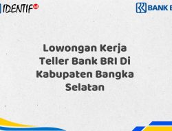 Lowongan Kerja Teller Bank BRI Di Kabupaten Bangka Selatan Tahun 2025 (Lamar Sekarang)