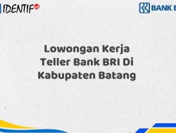Lowongan Kerja Teller Bank BRI Di Kabupaten Batang Tahun 2025 (Apply Now)