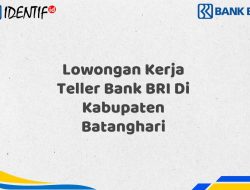Lowongan Kerja Teller Bank BRI Di Kabupaten Batanghari Tahun 2025 (Resmi)