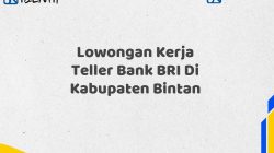 Lowongan Kerja Teller Bank BRI Di Kabupaten Bintan Tahun 2025 (Ayo Daftar Sekarang)