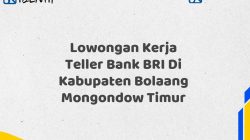 Lowongan Kerja Teller Bank BRI Di Kabupaten Bolaang Mongondow Timur