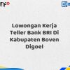 Lowongan Kerja Teller Bank BRI Di Kabupaten Boven Digoel Tahun 2025 (Lamar Sekarang)