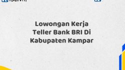 Lowongan Kerja Teller Bank BRI Di Kabupaten Kampar Tahun 2025 (Lamar Sekarang)
