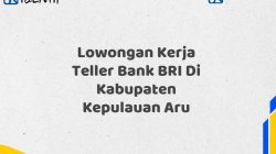 Lowongan Kerja Teller Bank BRI Di Kabupaten Kepulauan Aru Tahun 2025 (Resmi)