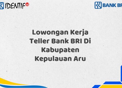 Lowongan Kerja Teller Bank BRI Di Kabupaten Kepulauan Aru Tahun 2025 (Resmi)