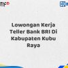Lowongan Kerja Teller Bank BRI Di Kabupaten Kubu Raya Tahun 2025 (Ayo Daftar Sekarang)