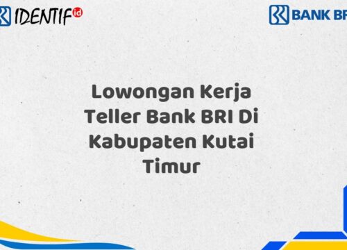 Lowongan Kerja Teller Bank BRI Di Kabupaten Kutai Timur Tahun 2025 (Lamar Sekarang)