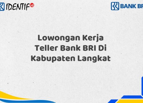 Lowongan Kerja Teller Bank BRI Di Kabupaten Langkat Tahun 2025 (Yang Wajib Anda Ketahui)