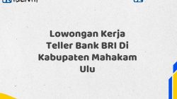 Lowongan Kerja Teller Bank BRI Di Kabupaten Mahakam Ulu