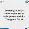 Lowongan Kerja Teller Bank BRI Di Kabupaten Maluku Tenggara Barat Tahun 2025 (Ayo Daftar Sekarang)