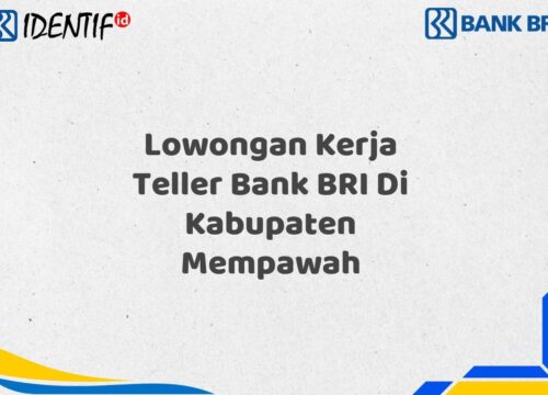 Lowongan Kerja Teller Bank BRI Di Kabupaten Mempawah Tahun 2025 (Daftar Sekarang)