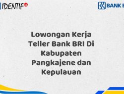Lowongan Kerja Teller Bank BRI Di Kabupaten Pangkajene dan Kepulauan Tahun 2025 (Daftar Sekarang)