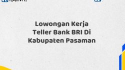Lowongan Kerja Teller Bank BRI Di Kabupaten Pasaman Tahun 2025 (Ayo Daftar Sekarang)