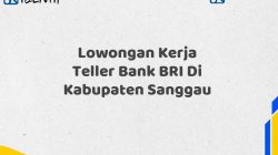 Lowongan Kerja Teller Bank BRI Di Kabupaten Sanggau Tahun 2025 (Buruan Daftar Sekarang)