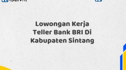 Lowongan Kerja Teller Bank BRI Di Kabupaten Sintang