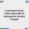 Lowongan Kerja Teller Bank BRI Di Kabupaten Sumba Tengah Tahun 2025 (Ayo Daftar Sekarang)