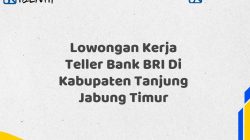 Lowongan Kerja Teller Bank BRI Di Kabupaten Tanjung Jabung Timur Tahun 2025 (Ayo Daftar Sekarang)