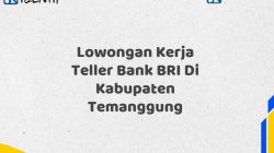 Lowongan Kerja Teller Bank BRI Di Kabupaten Temanggung Tahun 2025 (Segera Daftar Sebelum Terlambat)