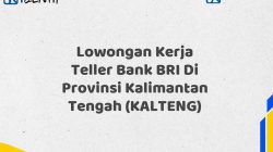Lowongan Kerja Teller Bank BRI Di Provinsi Kalimantan Tengah (KALTENG)