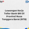 Lowongan Kerja Teller Bank BRI Di Provinsi Nusa Tenggara Barat (NTB) Tahun 2025 (Segera Daftar Sebelum Terlambat)