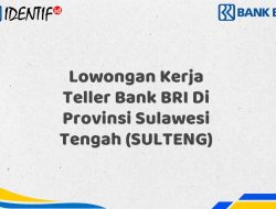 Lowongan Kerja Teller Bank BRI Di Provinsi Sulawesi Tengah (SULTENG) Tahun 2025