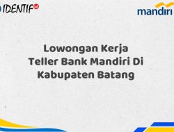 Lowongan Kerja Teller Bank Mandiri Di Kabupaten Batang Tahun 2025 (Resmi)