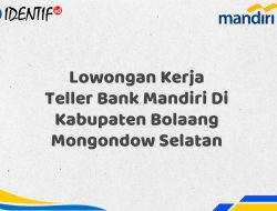Lowongan Kerja Teller Bank Mandiri Di Kabupaten Bolaang Mongondow Selatan Tahun 2025 (Apply Now)