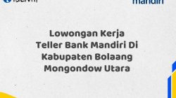 Lowongan Kerja Teller Bank Mandiri Di Kabupaten Bolaang Mongondow Utara Tahun 2025 (Lamar Sekarang)