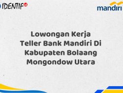 Lowongan Kerja Teller Bank Mandiri Di Kabupaten Bolaang Mongondow Utara Tahun 2025 (Lamar Sekarang)