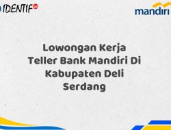 Lowongan Kerja Teller Bank Mandiri Di Kabupaten Deli Serdang Tahun 2025 (Apply Now)