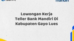 Lowongan Kerja Teller Bank Mandiri Di Kabupaten Gayo Lues