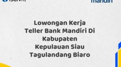 Lowongan Kerja Teller Bank Mandiri Di Kabupaten Kepulauan Siau Tagulandang Biaro Tahun 2025 (Segera Daftar Sebelum Terlambat)